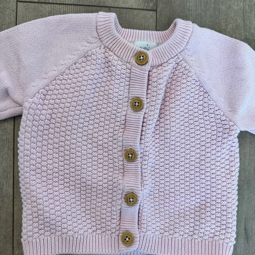 Baby girl sweater and bow set Cloud island 3-6 m
